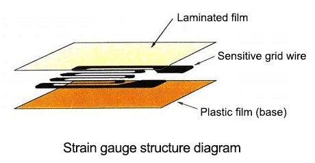 Strain gauge structure diagram
